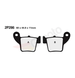 Klocki hamulcowe Nissin Street /Off-Road Sintered Metal 2P-286ST-MX