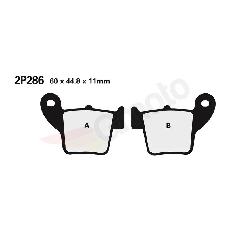 Klocki hamulcowe Nissin Street /Off-Road Sintered Metal 2P-286ST-MX