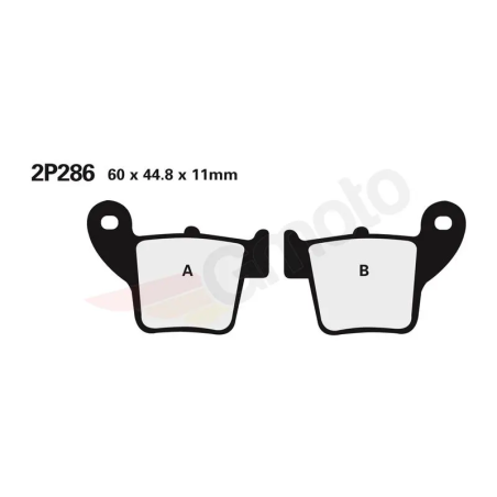 Klocki hamulcowe Nissin Street /Off-Road Sintered Metal 2P-286ST-MX