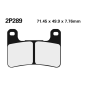 Klocki hamulcowe Nissin Street /Off-Road Sintered Metal 2P-289ST Klocki hamulcowe Nissin Street /Off-Road Sintered Metal 2P-289ST