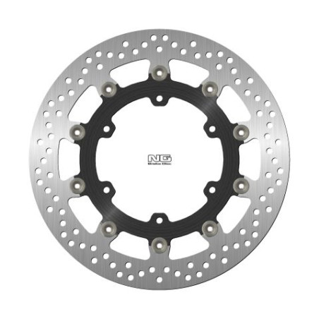 NG TARCZA HAMULCOWA PRZÓD YAMAHA FJR1300 '05-21 (320X132X4,5MM) (6X8,5MM) PŁYWAJĄCA (ŚRODEK ALUMINIOWY)