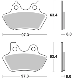 Klocki hamulcowe Brembo Street Sintered SA