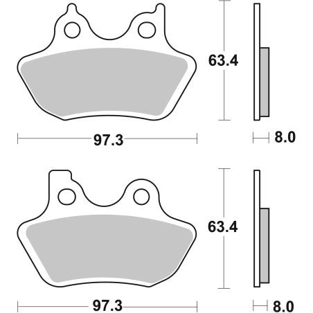 Klocki hamulcowe Brembo Street Sintered SA