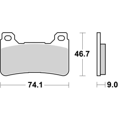 Klocki hamulcowe Brembo Racing Road SR