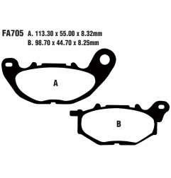 Klocki hamulcowe EBC FA 705 SFAC (2 szt.)