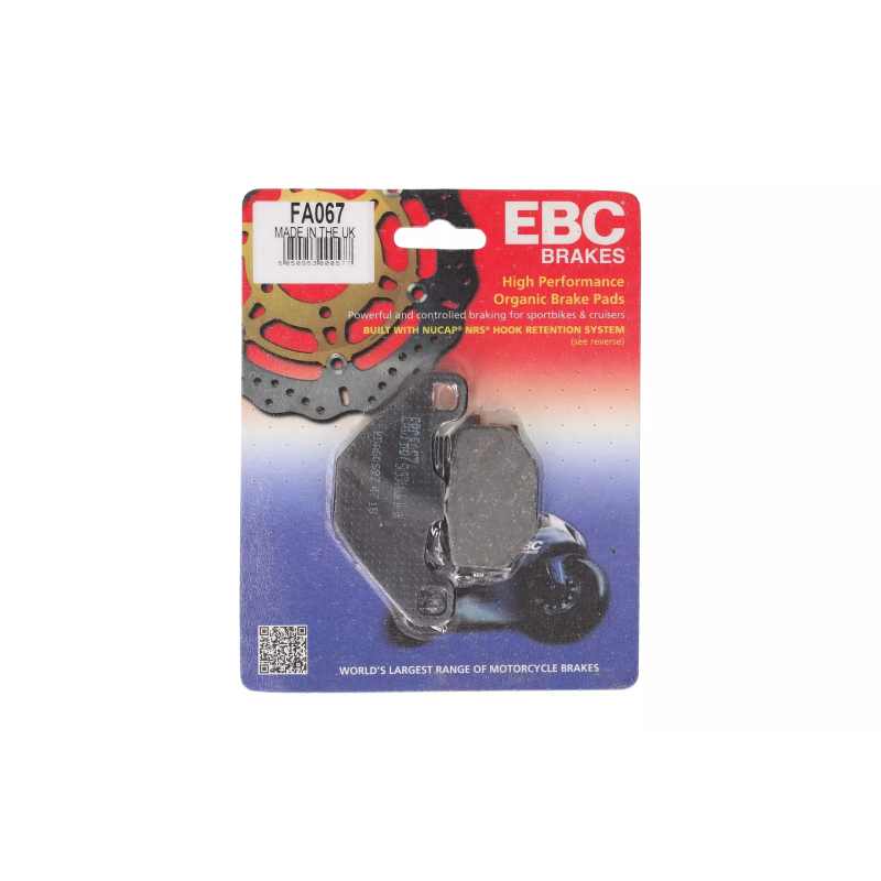 Klocki hamulcowe EBC FA 067 (2 szt.) Klocki hamulcowe EBC FA 067 (2 szt.)