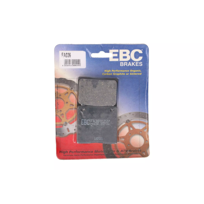 Klocki hamulcowe EBC FA 036 (2 szt.) Klocki hamulcowe EBC FA 036 (2 szt.)