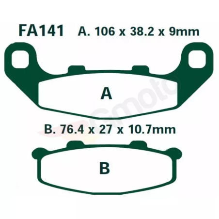 Klocki hamulcowe EBC FA 141 (2 szt.)