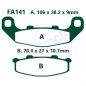 Klocki hamulcowe EBC FA 141 (2 szt.)