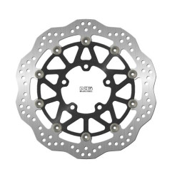 NG TARCZA HAMULCOWA PRZÓD KAWASAKI ZX-6R 636 '16-20 (310X80X5MM) (5X10,5MM) WAVE PŁYWAJĄCA (ŚRODEK ALUMINIOWY)