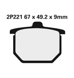 Klocki hamulcowe Nissin Street Semi-Metallic 2P-221NS