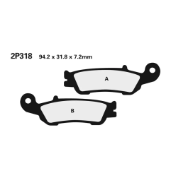 Klocki hamulcowe Nissin Street /Off-Road Sintered Metal 2P-318ST