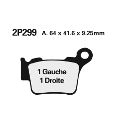 Klocki hamulcowe Nissin Street /Off-Road Sintered Metal 2P-299ST