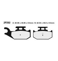 Klocki hamulcowe Nissin Street /Off-Road Sintered Metal 2P-292ST-MX