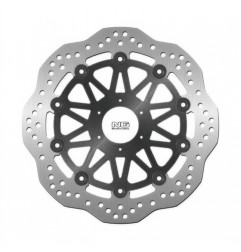 NG TARCZA HAMULCOWA PRZÓD HONDA CBR600 '95-98, CBR900/929 '93-97 (296X58X4MM) (6X6,5MM) WAVE PŁYWAJĄCA (CZARNY ŚRODEK)
