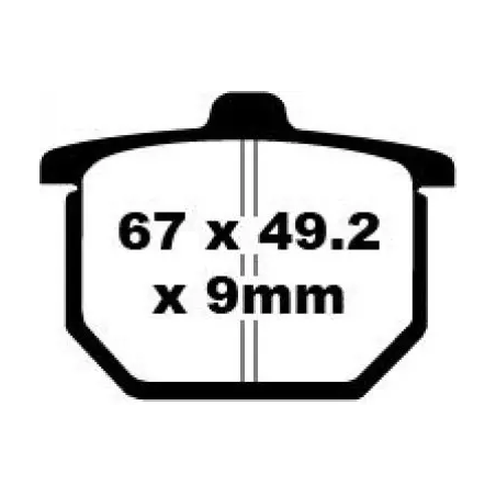 Klocki hamulcowe EBC FA 031 (2 szt.)