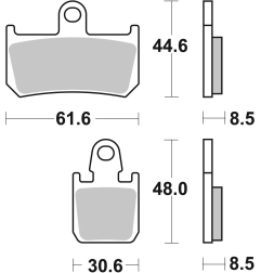 Klocki hamulcowe Brembo Street Sintered SA