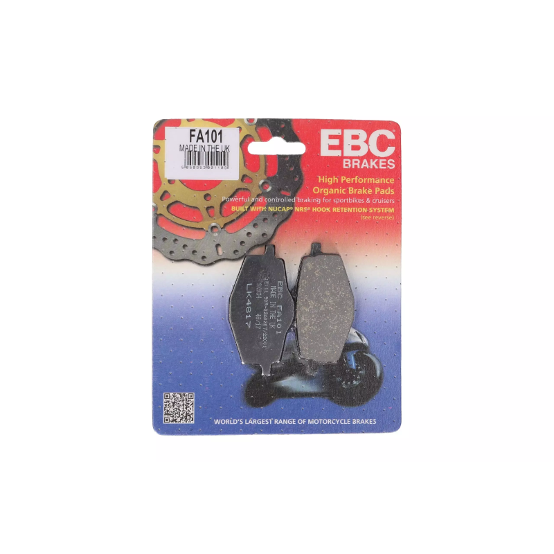 Klocki hamulcowe EBC FA 101 (2 szt.) Klocki hamulcowe EBC FA 101 (2 szt.)