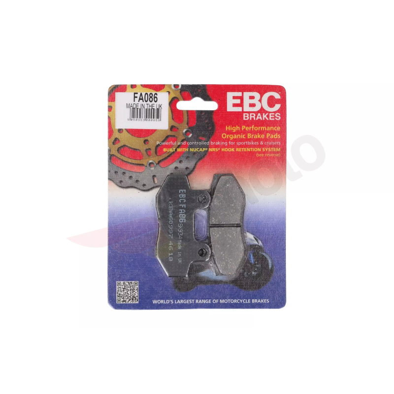 Klocki hamulcowe EBC FA 086 (2 szt.)