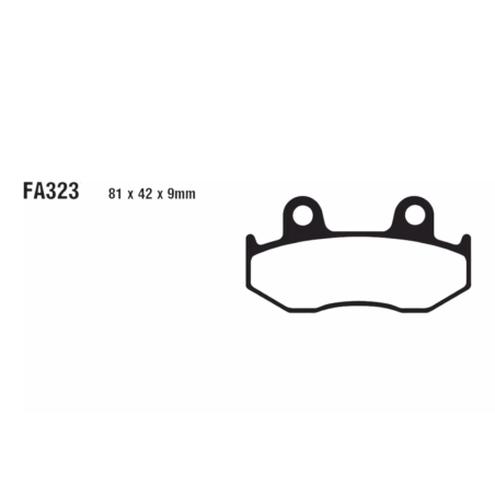 Klocki hamulcowe EBC FA 323 R (2 szt.)