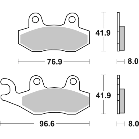 Klocki hamulcowe Brembo Scooter Sintered XS