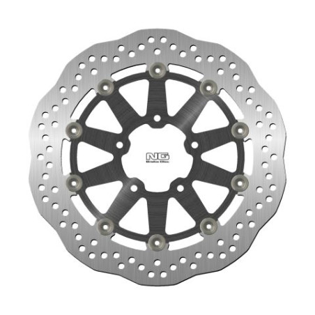 NG TARCZA HAMULCOWA PRZÓD SUZUKI GSXR 600/750/1000 '03-05, VL800 '14-15 (5X10,5MM) WAVE PŁYWAJĄCA (ŚRODEK ALUMINIOWY)