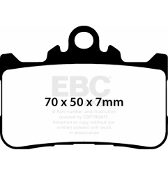 Klocki hamulcowe EBC FA 759 HH (2 szt.)