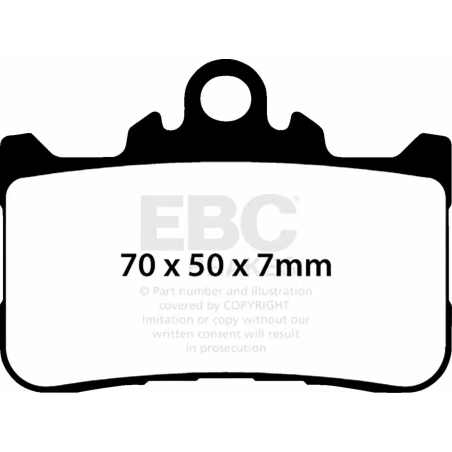 Klocki hamulcowe EBC FA 759 HH (2 szt.)