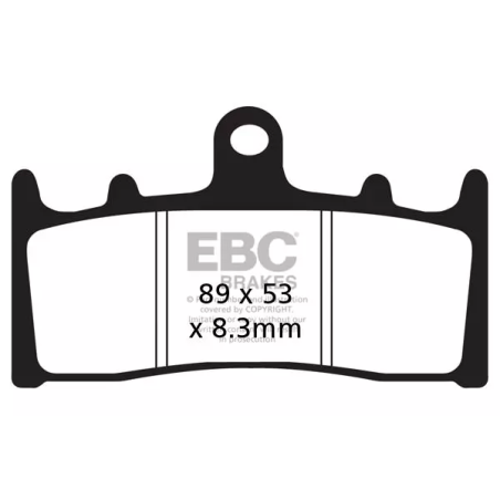 Klocki hamulcowe EBC FA 188 GFA HH (2 szt.)