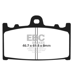Klocki hamulcowe EBC FA 158 GFA HH (2 szt.)