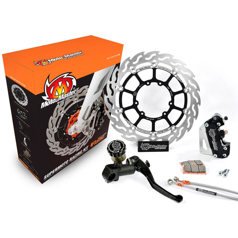 MOTO-MASTER ZESTAW HAMULCOWY KOMPLETNY SUPERMOTO 320MM DO MOTOCYKLI Z LAMPĄ KTM / HUSQVARNA / GASGAS / HUSABERG MOTO-MASTER ZESTAW HAMULCOWY KOMPLETNY SUPERMOTO 320MM DO MOTOCYKLI Z LAMPĄ KTM / HUSQVARNA / GASGAS / HUSABERG