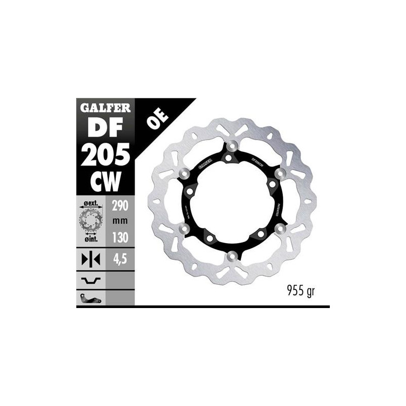 GALFER TARCZA HAMULCOWA PŁYWAJĄCA PRZÓD 290MM KAWASAKI NINJA 125 19- , NINJA 300R 13-, VERSIS X 300 17-, Z125/250/300 15