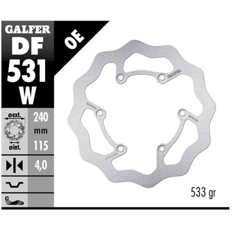 GALFER TARCZA HAMULCOWA TYŁ YAMAHA YZ 125 '22-'23; YZ 250 '22-, YZ 250F '21-'23, YZ 450F '20-'21; FANTIC XEF 125 '24 GALFER TARCZA HAMULCOWA TYŁ YAMAHA YZ 125 '22-'23; YZ 250 '22-, YZ 250F '21-'23, YZ 450F '20-'21; FANTIC XEF 125 '24