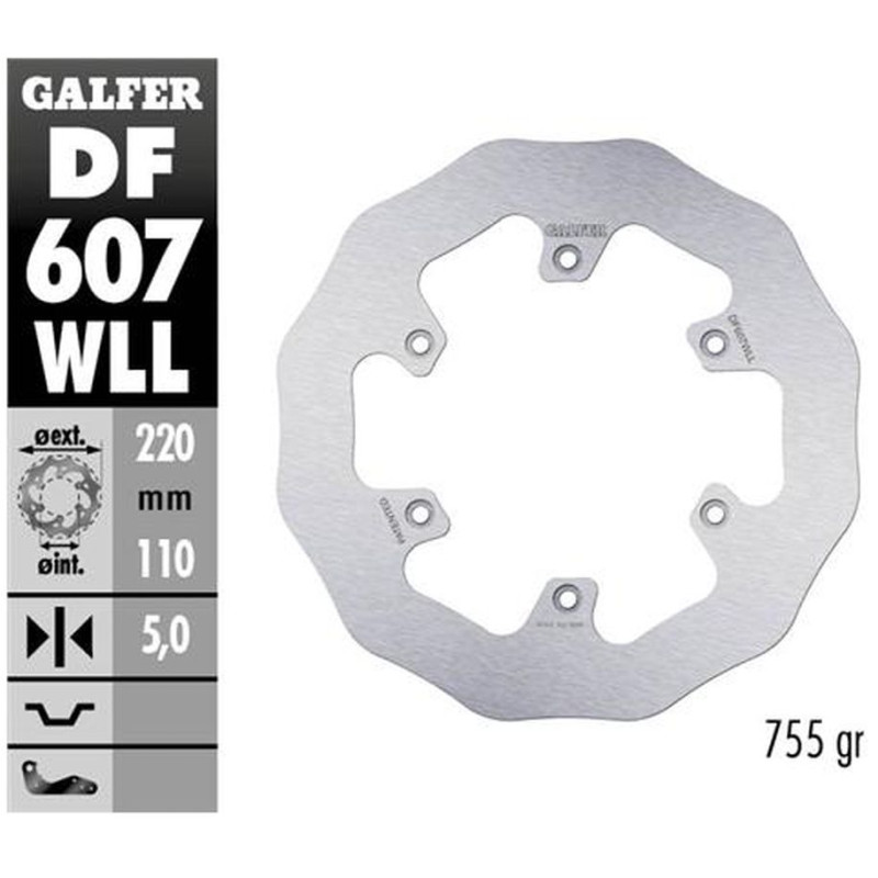 GALFER TARCZA HAMULCOWA TYŁ BETA RR 250/300/350 '12-, RR 390/400/430/450/450/498 '14-, XTRAINER 250/300 '15- WAVE GALFER TARCZA HAMULCOWA TYŁ BETA RR 250/300/350 '12-, RR 390/400/430/450/450/498 '14-, XTRAINER 250/300 '15- WAVE