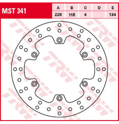 TRW ZF TARCZA HAMULCOWA TYŁ KAWASAKI KLX 400R '03-'06, SUZUKI DR 125SM '08-'12, RM 125 '89-'98, RM 250 '89-'00