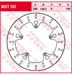 TRW ZF TARCZA HAMULCOWA PRZÓD APRILIA SR 125/300 '11-, GILERA NEXUS 250 '06-'08, NEXUS 125 '07-'15, NEXUS 300 '08-'14