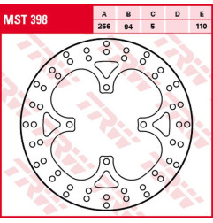TRW ZF TARCZA HAMULCOWA TYŁ HONDA VFR 750F '90-'97, VFR 800 '02-'09 (256X94X5MM)