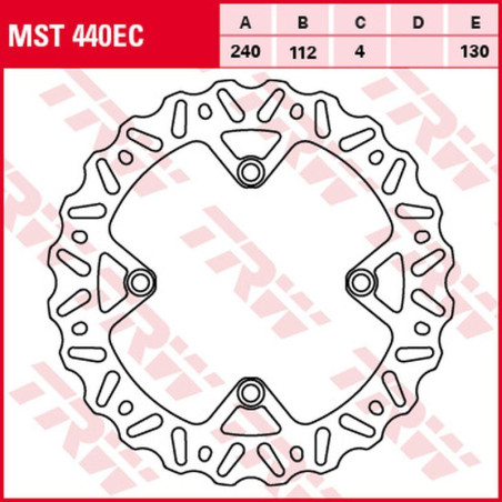 TRW ZF TARCZA HAMULCOWA TYŁ HUSQVARNA CR/WR 125, TE/TC/TXC 250, TE 310/449/511, TXC 511 '11-'13, TE 610 '05-'10