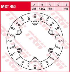TRW ZF TARCZA HAMULCOWA PRZÓD HONDA NSS 125 FORZA '15-, SH 300 '07-, (256X144X4,5MM)