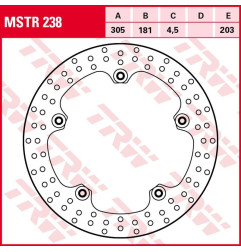 TRW ZF TARCZA HAMULCOWA PRZÓD BMW R 1100S '98-'00, R 1200GS/ADV '04-'07 (305X181X4,5MM)