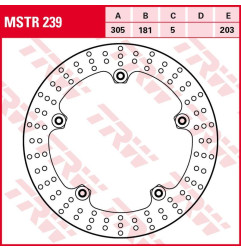 TRW ZF TARCZA HAMULCOWA PRZÓD BMW R 850C/GS/R '05-'01, R 1150GS/ADV '99-'05, R 1200 HP2 '04-'06 (305X181X5MM)