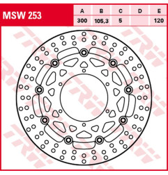 TRW ZF TARCZA HAMULCOWA PRZÓD BMW G 650GS SERTAO '11-'14, F 650GS '08-'12, F 700GS '13-'18, F 800GS/ADV '08-'18