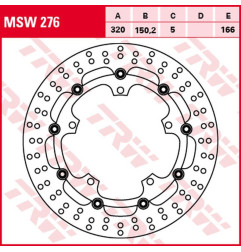 TRW ZF TARCZA HAMULCOWA PRZÓD TRIUMPH SPEED 1050 '15-'16, SPEED TRIPLE 1050 '08-, SPRINT GT 1050 '10-'13