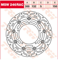 TRW ZF TARCZA HAMULCOWA PRZÓD YAMAHA YZF R25, YZF R3, MT-03 '15-, FZ-6N/S FAZER '04-'10, XJ6 600N/F/S DIVERSION '09-'16