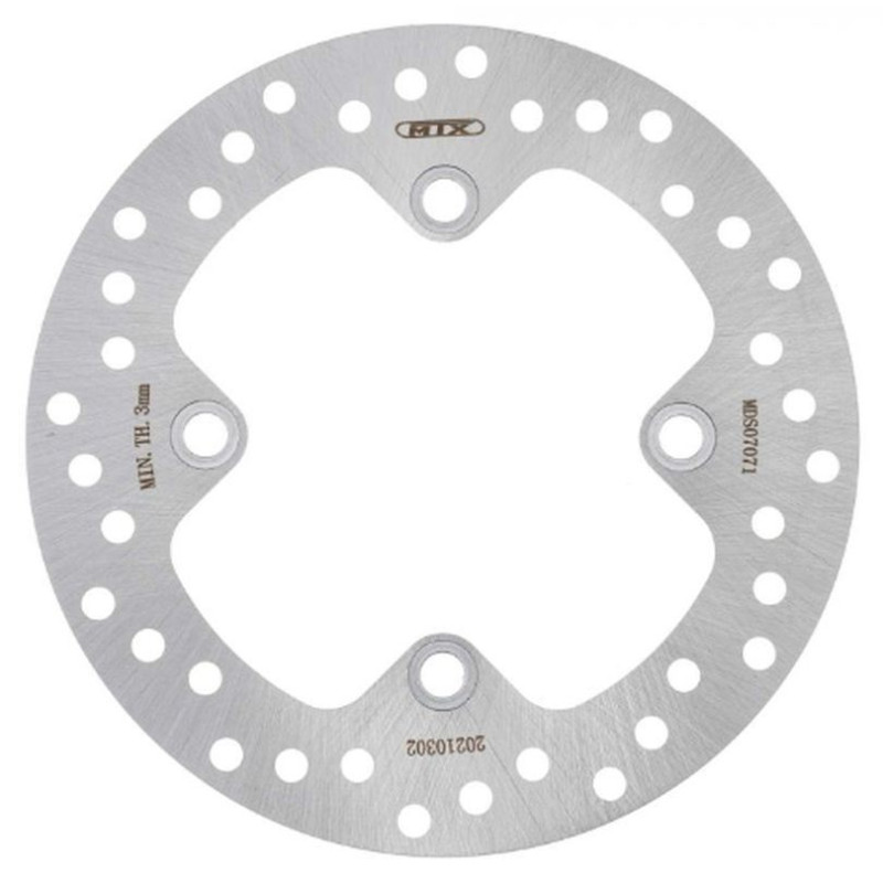 MTX PARTS TARCZA HAMULCOWA TYŁ YAMAHA YFM 550 GRIZZLY '11-'14, YFM 700 GRIZZLY '07-'18 (250X98X4,0MM) (4X10,5MM)