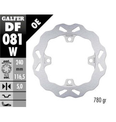 GALFER TARCZA HAMULCOWA TYŁ HONDA CB 400X/F '13-; CB 500F/X '13-'21; CB 650F '14-; CB 650R '19-'23; CBR 650R '19-'23
