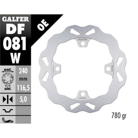 GALFER TARCZA HAMULCOWA TYŁ HONDA CB 400X/F '13-; CB 500F/X '13-'21; CB 650F '14-; CB 650R '19-'23; CBR 650R '19-'23