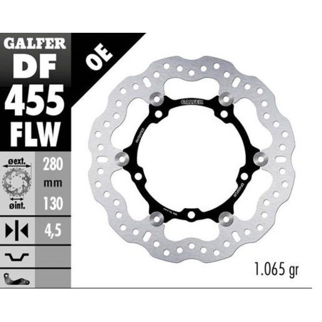 GALFER TARCZA HAMULCOWA PRZÓD YAMAHA MT-07 '14-'20; TRACER GT '16-; SRX 700 '15-; XTZ 700 TENERE '19-23 (WAVE FLOATING)