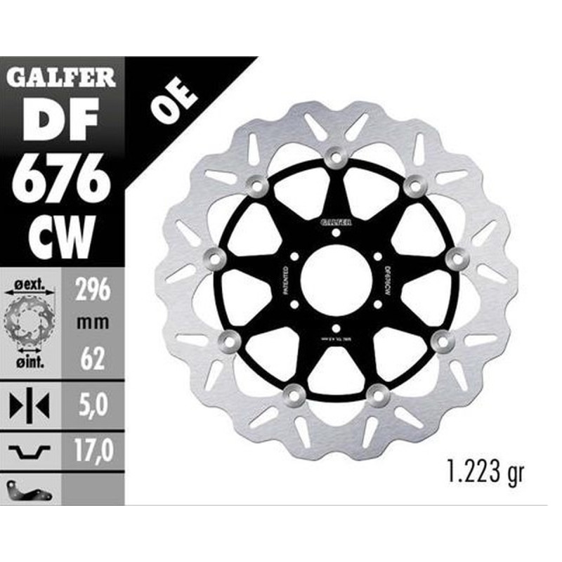 GALFER TARCZA HAMULCOWA PRZÓD HONDA CBR 600F4 '99-'00; CBR 900RR '92; VFR 800 '89-'13; CROSSRUNER X '11-'14 GALFER TARCZA HAMULCOWA PRZÓD HONDA CBR 600F4 '99-'00; CBR 900RR '92; VFR 800 '89-'13; CROSSRUNER X '11-'14