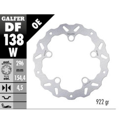 GALFER TARCZA HAMULCOWA PRZÓD HONDA CB 125R '18-; CB 250R '18-; CB 300R '18; CB 500F/X '22-; CBR 500R '22